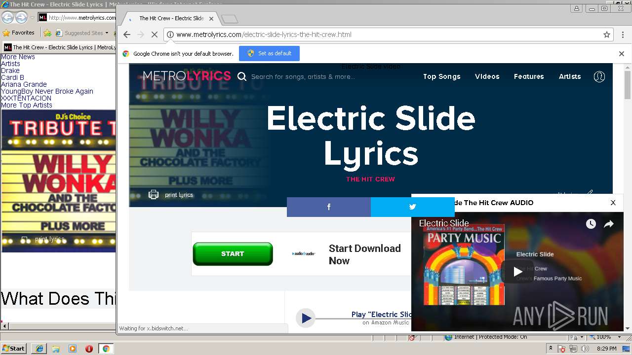 electric slide lyrics